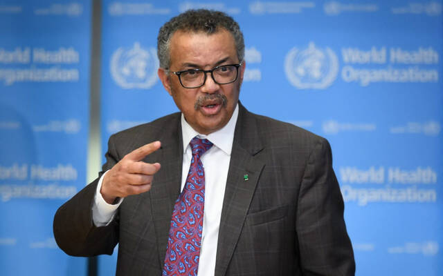 مدير عام منظمة الصحة العالمية تيدروس أدهانوم جيبرييسوس