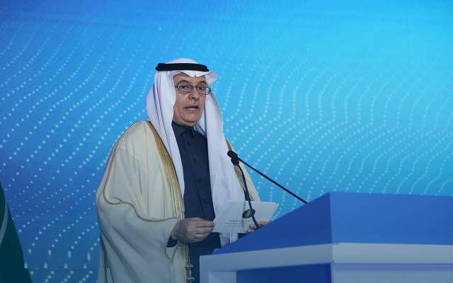 وزير البيئة والمياه والزراعة، عبدالرحمن بن عبدالمحسن الفضلي، خلال المؤتمر الدولي للثروة السمكية في الرياض يناير 2022