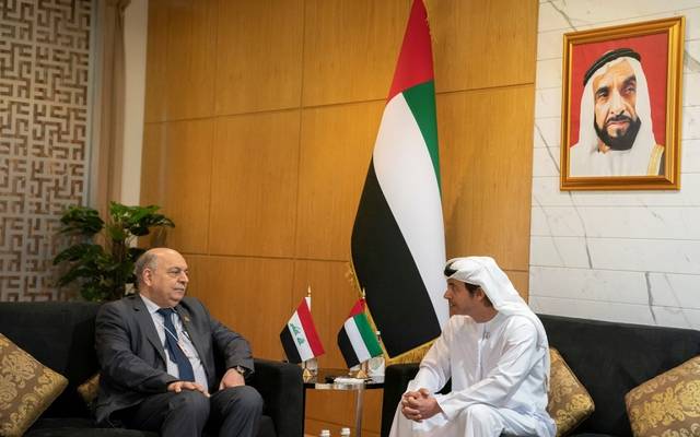 هزاع بن زايد يبحث التعاون المشترك مع وزير النفط العراقي