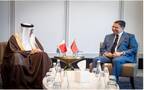 الدكتور عبداللطيف بن راشد الزياني وزير الخارجية مع ناصر بوريطة وزير الشؤون الخارجية والتعاون الأفريقي والمغاربة في الخارج بالمملكة المغربية