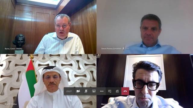 الإمارات وبريطانيا تبحثان التعاون الاقتصادي لمواجهة تداعيات كورونا