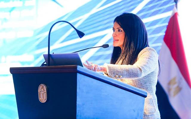 رانيا المشاط وزيرة التعاون الدولي خلال كلمتها بمؤتمر غرفة التجارة الأمريكية