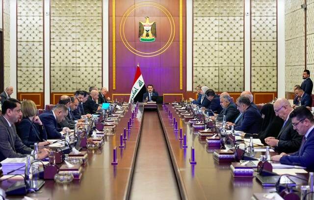 مجلس الوزراء العراقي يعقد جلسة استثنائية لمناقشة جداول الموازنة