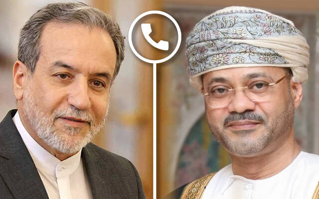 بدر بن حمد البوسعيدي، وزير الخارجية العُماني ونظيره الإيراني سيد عباس عراقجي
