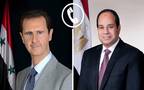 الرئيس المصري عبد الفتاح السيسي ونظيره السوري بشار الأسد