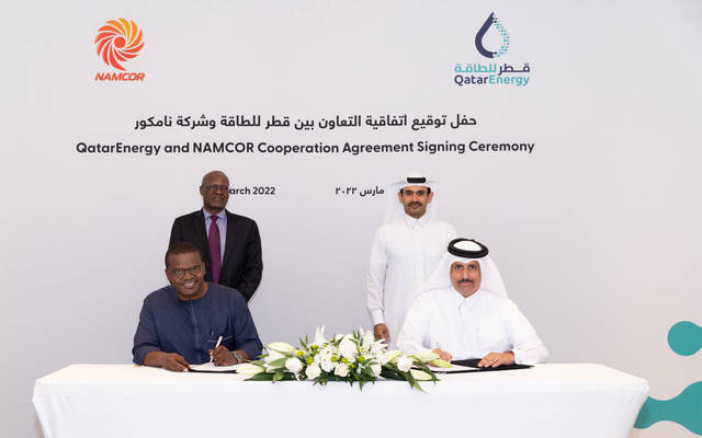 "قطر للطاقة" توقع اتفاقية تعاون مع "نامكور للاستكشاف" الناميبية