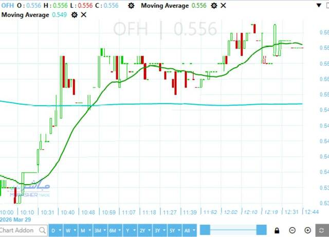 O B Financial stock rebounds above EGP 0.52