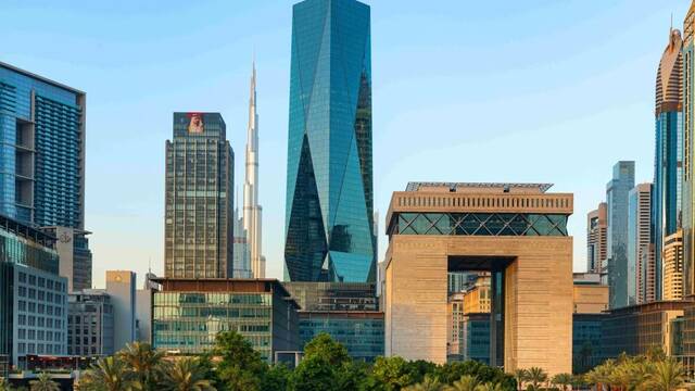 برج "آي سي دي بروكفيلد بليس" الواقع في مركز دبي المالي العالمي