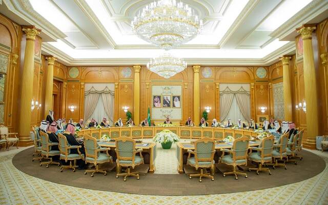 جانب من اجتماع مجلس الوزراء في الرياض برئاسة ولي العهد الأمير محمد بن سلمان