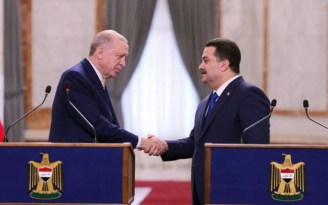 رئيس مجلس الوزراء العراقي والرئيس التركي