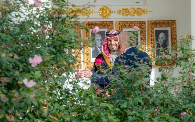 الرئيس الأمريكي دونالد ترامب وولي العهد السعودي الأمير محمد بن سلمان