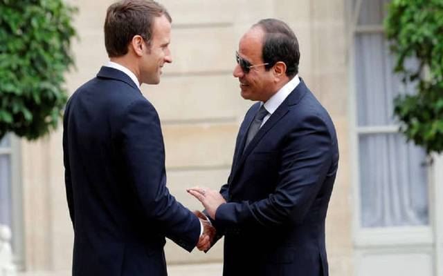 السيسي وماكرون يتفقان على تكثيف الجهود لحل أزمة ليبيا