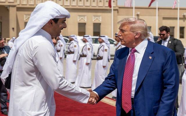 خلال وداع الرئيس الأمريكي