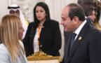 الرئيس المصري عبد الفتاح السيسي ورئيسة وزراء الجمهورية الإيطالية جورجيا ميلوني