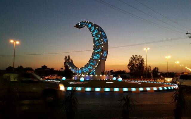 مظاهر الاحتفال باستقبال شهر رمضان في إحدى المدن السعودية