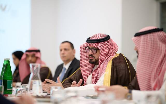 وزير الاقتصاد والتخطيط، فيصل بن فاضل الإبراهيم، خلال مشاركته في الدورة التاسعة للجنة السعودية النمساوية المشتركة والمقامة في فيينا