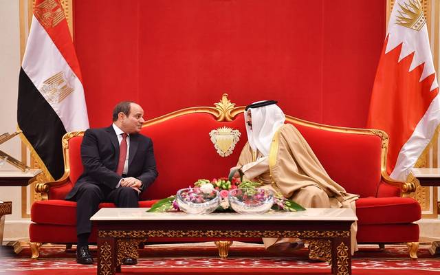 الرئيس المصري عبدالفتاح السيسي وملك البحرين حمد بن عيسى آل خليفة