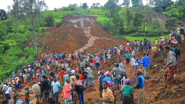 الانهيارات الأرضية في إثيوبيا