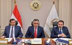 شريف فاروق وزير التموين وعلاء فاروق وزير الزراعة وبهاء الغنام رئيس جهاز مستقبل مصر