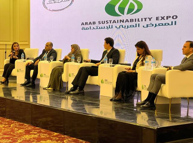 جانب من المعرض العربي للاستدامة