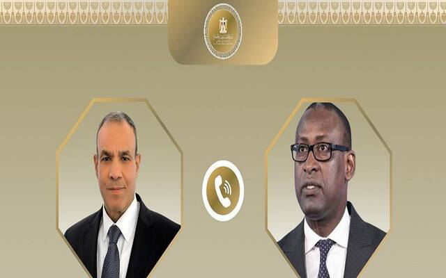 بدر عبد العاطي وزير الخارجية والهجرة وشئون المصريين بالخارج وعبد الله ديوب وزير خارجية جمهورية مالي