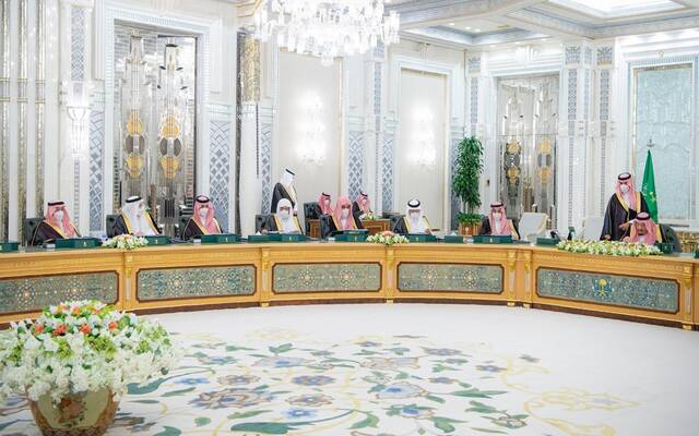 جانب من اجتماع مجلس الوزراء برئاسة خادم الحرمين الشريفين