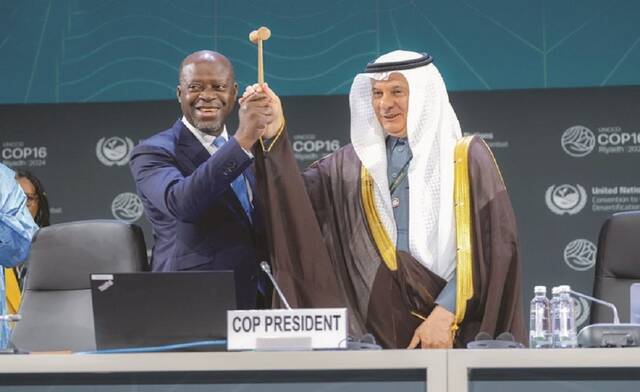 رئيس "كوب 16": أصدرنا 35 قراراً و3 مبادرات بيئية لتعزيز جهود الحد من الجفاف