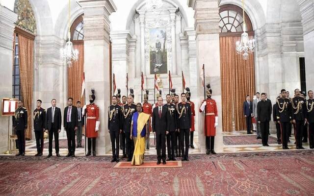 الرئيس السيسي قد بدأ أمس الأول الثلاثاء زيارة رسمية للهند