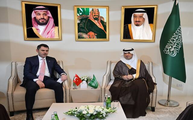 وزير البلديات والإسكان السعودي يلتقي وزير البيئة والتخطيط العمراني وتغير المناخ في الجمهورية التركية