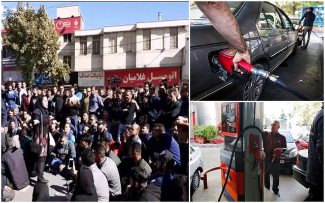 الشارع الإيراني يشتعل بأسعار الوقود.. والمسؤولون: "الزيادة لمصلحة الفقراء"
