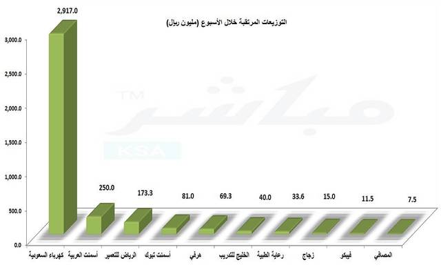 تمثل توزيعات كهرباء السعودية 81% من الإجمالي