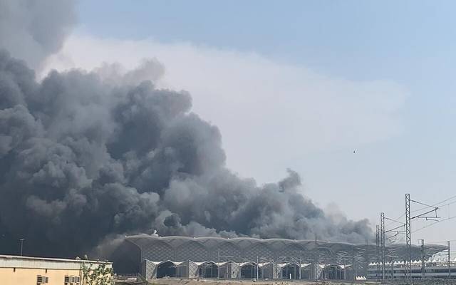 تطورات حادث حريق محطة قطار الحرمين بجدة