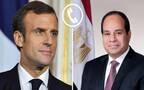 الرئيس المصري عبد الفتاح السيسي ونظيره الفرنسي إيمانويل ماكرون