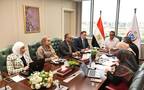 وزير الصحة المصرية خلال الاجتماع