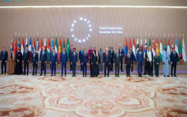 ولي العهد يدعو دول العالم إلى الانضمام للمنظمة العالمية للمياه في الرياض