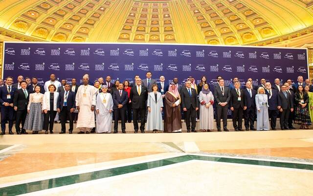 على هامش انطلاق أعمال القمة العالمية للمجلس العالمي للسفر والسياحة بالعاصمة الرياض