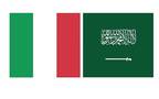 علم المملكة العربية السعودية وجمهورية إيطاليا