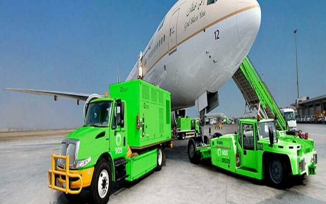 جانب من أعمال الشركة السعودية للخدمات الأرضية (الخدمات الأرضية)