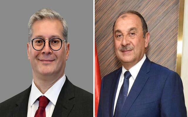 المهندس محمد شيمي وزير قطاع الأعمال العام والمهندس كريم بدوي وزير البترول والثروة المعدنية