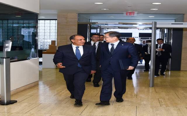 بدر عبد العاطي وزير الخارجية والهجرة وشئون المصريين بالخارج مع تشو هيون وزيرة خارجية كوريا الجنوبية ورئيس مجلس الأمن الحالي