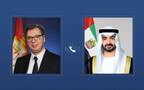 الشيخ محمد بن زايد آل نهيان رئيس دولة الإمارات يتلقى اتصالاً هاتفياً من الكسندر فوتشيتش رئيس جمهورية صربيا