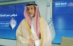 الرئيس التنفيذي لبنك المنشآت الصغيرة والمتوسطة إبراهيم بن حمد الراشد خلال الجلسة الافتتاحية لفعاليات أسبوع التمويل