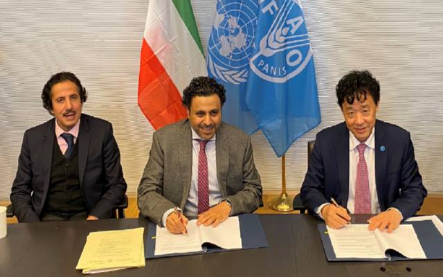 توقيع اتفاقية مع "فاو" لفتح مكتب دائم للشراكة والاتصال بالكويت