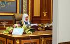 جانب من جلسة مجلس الشورى السعودي عبر الاتصال المرئي برئاسة رئيس المجلس، عبدالله آل الشيخ