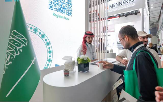 الجناح السعودي المشارك في معرض هانوفر ميسي بمدينة شنغهاي الصينية