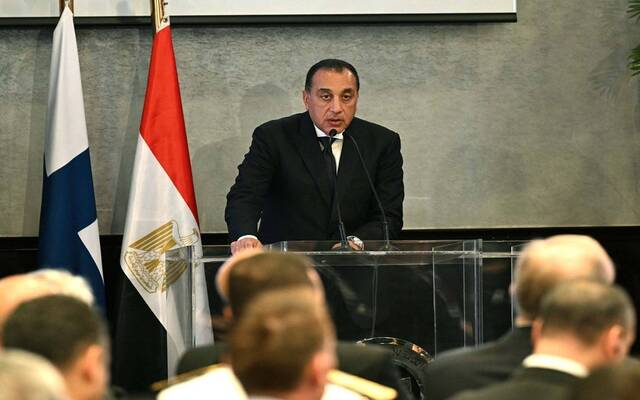 الدكتور مصطفى مدبولي رئيس مجلس الوزراء المصري خلال منتدى الأعمال المصري الفنلندي