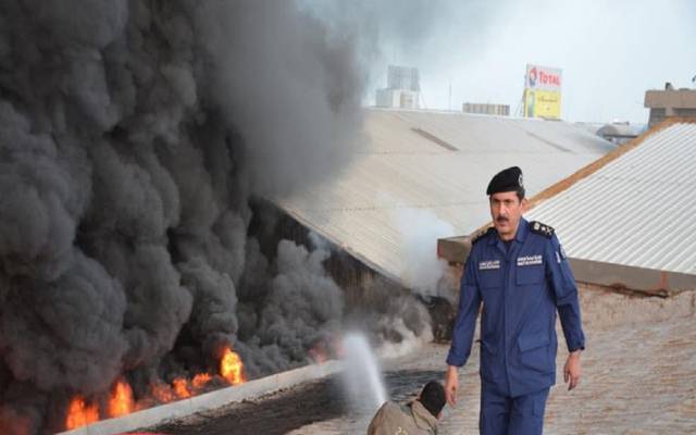 الإطفاء الكويتية: شبهة جنائية وراء حريق مستودع إلكترونيات "الري"