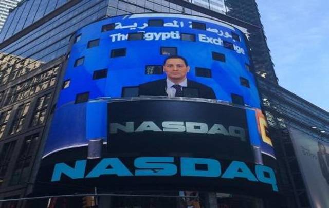 EGX head rings NASDAQ stock market closing bell