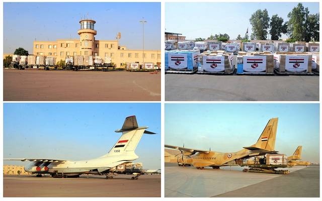 مصر ترسل 3 طائرات مُحملة بأطنان من المساعدات الطبية إلى تونس