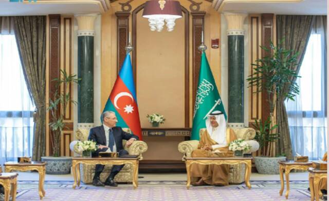 الأمير عبدالعزيز بن سلمان بن عبدالعزيز وزير الطاقة ووزير البيئة والموارد الطبيعية في أذربيجان